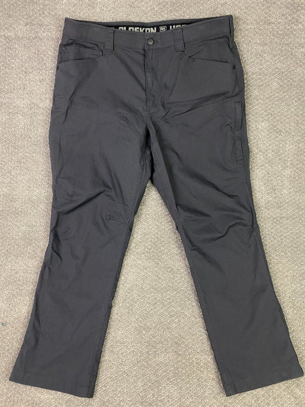 Alaskan Hardgear Pants Mens 38 x 30 Relaxed Fit Gray Stone Run Duluth Trading Co